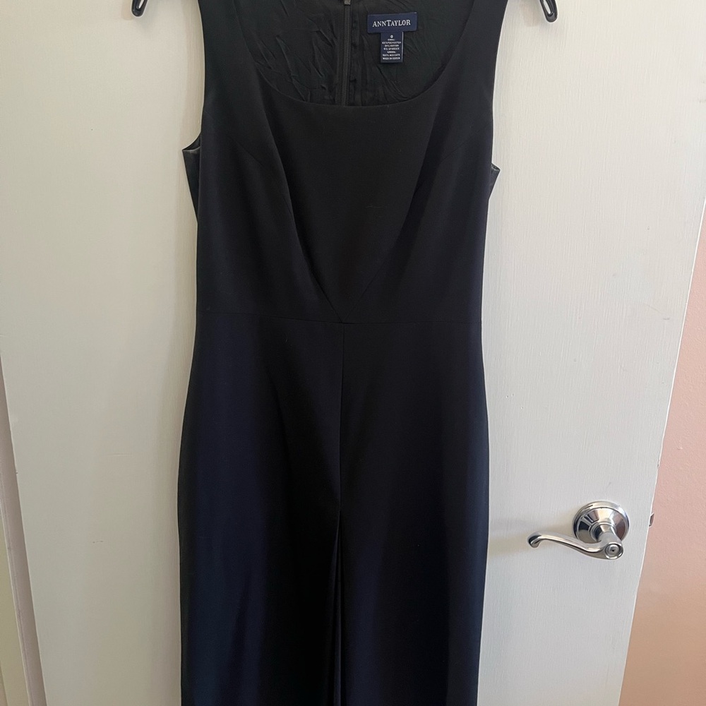 Ann Taylor Classic Black Sleeveless Dress